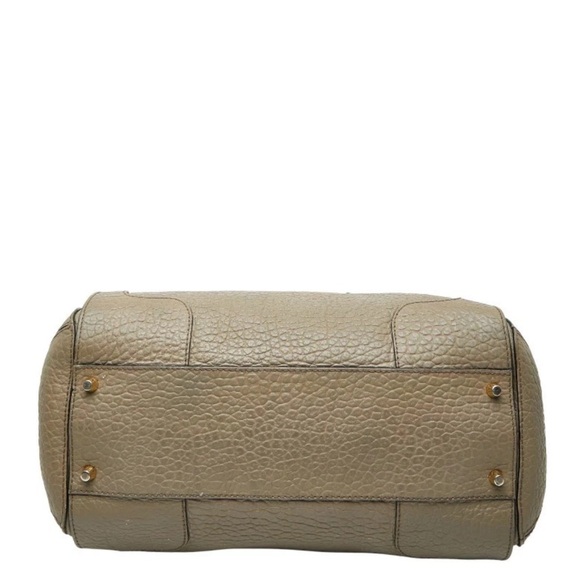 Burberry Pebbled Leather Satchel in Taupe - Picture 3 of 10
